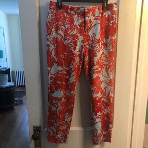 Banana Republic Floral Print Silk Pants
